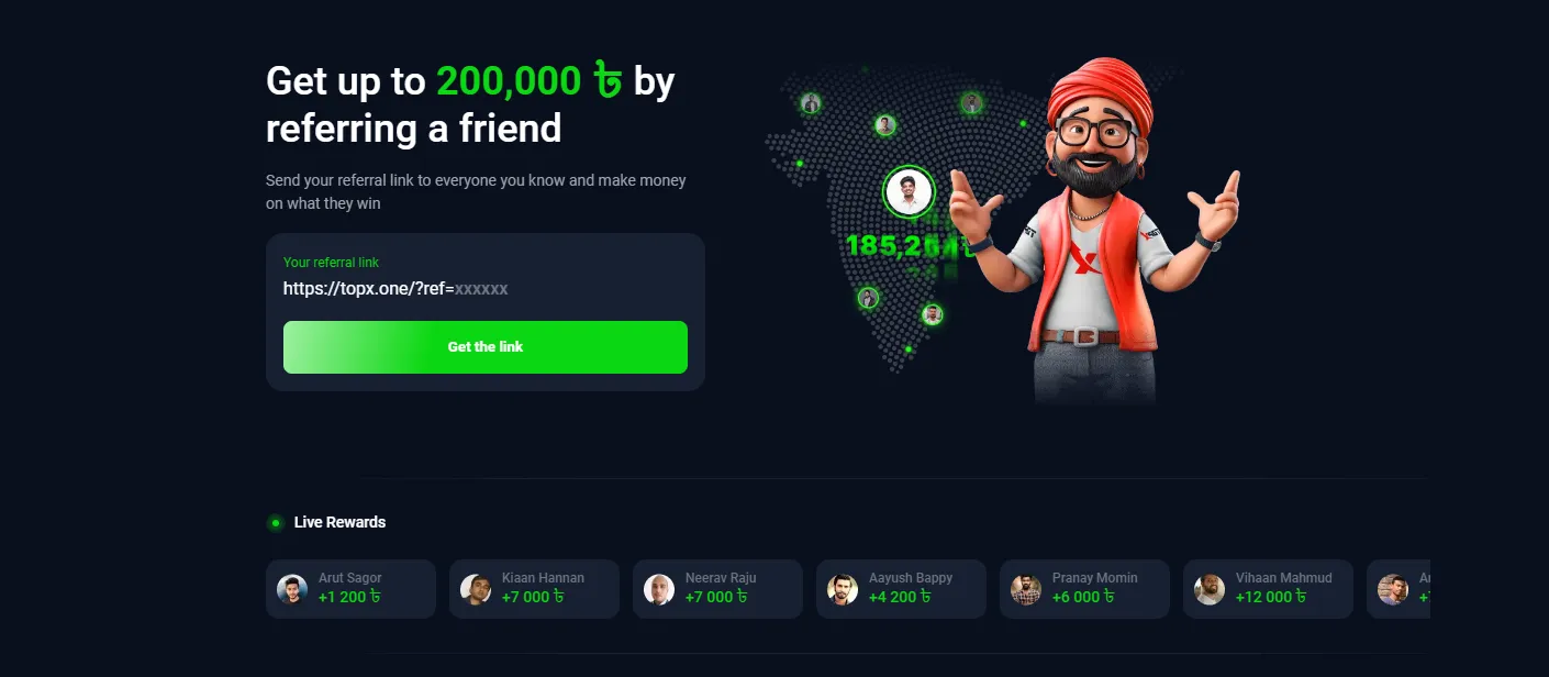 topx bonuses